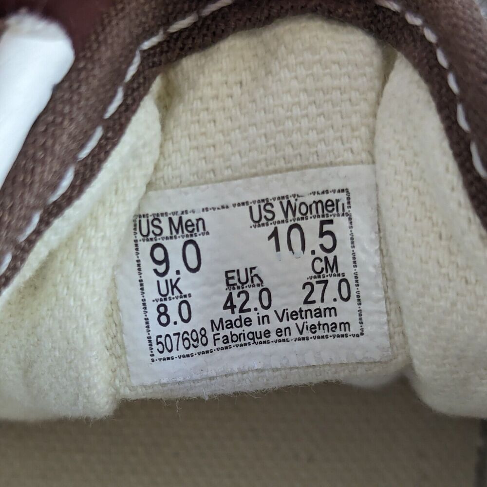Vans Old Skool Chocolate Brown Suede Low Top Sneakers Men Size 9 Womens 10.5 - Picture 11 of 11